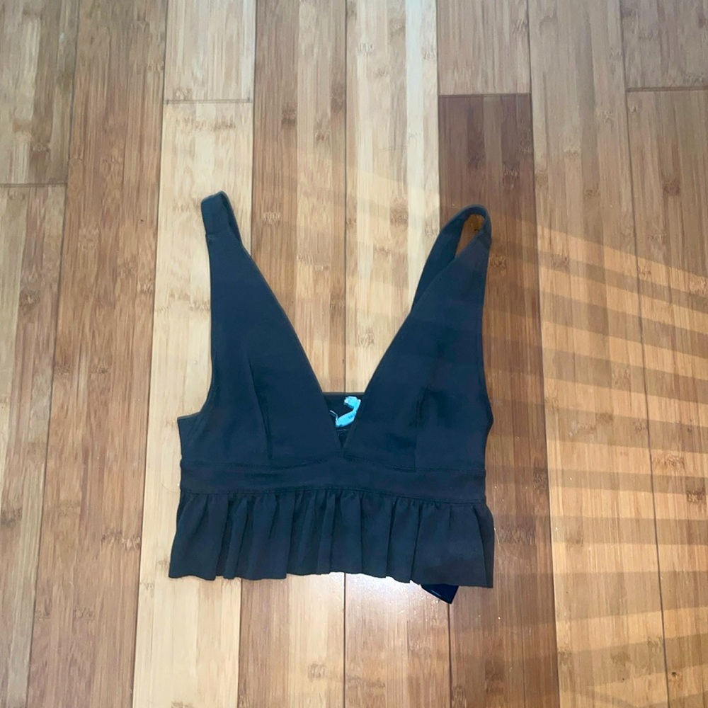 Green v neck top